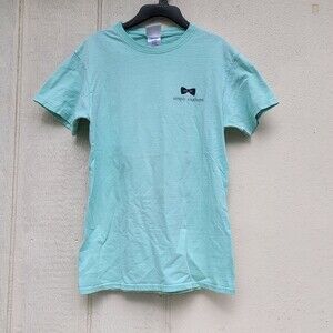 Simply Southern  blue Giraffe graphic short sleeve cotton T Shirt size small